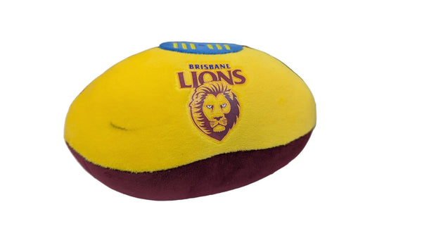 Brisbane Lions Plush Footy Ball - Factory Second