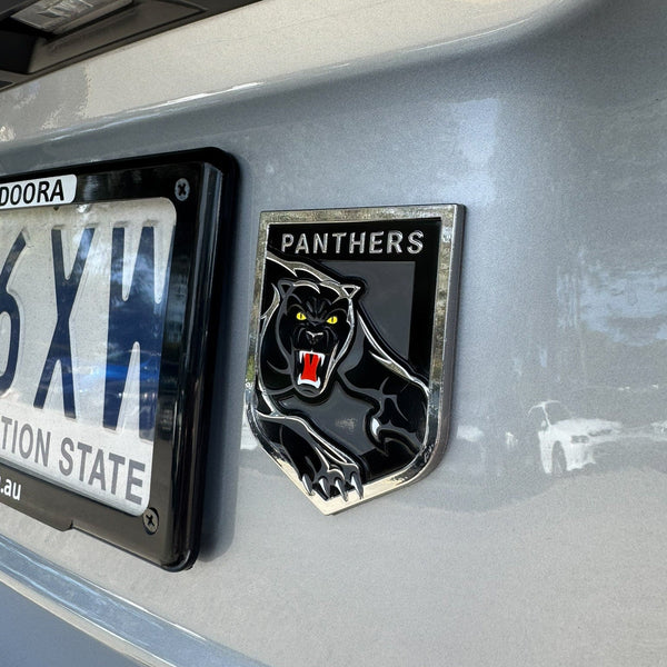 Penrith Panthers NRL 3D Peel-N-Stick Chrome Car Badge