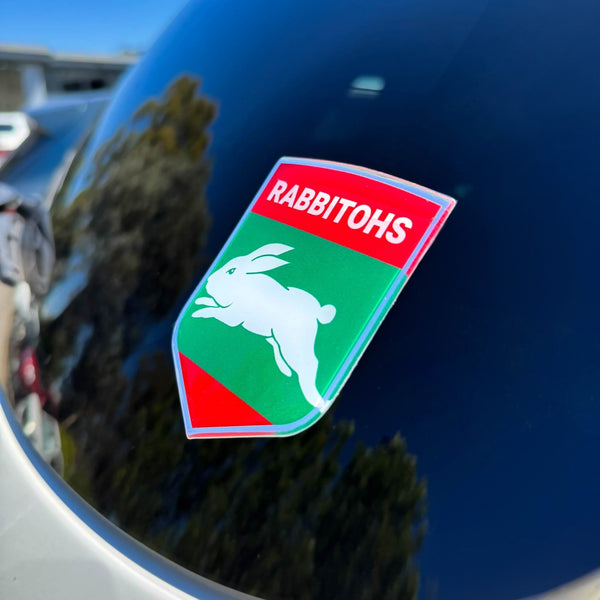 South Sydney Rabbitohs NRL Premium Chrome Logo Decal Sticker