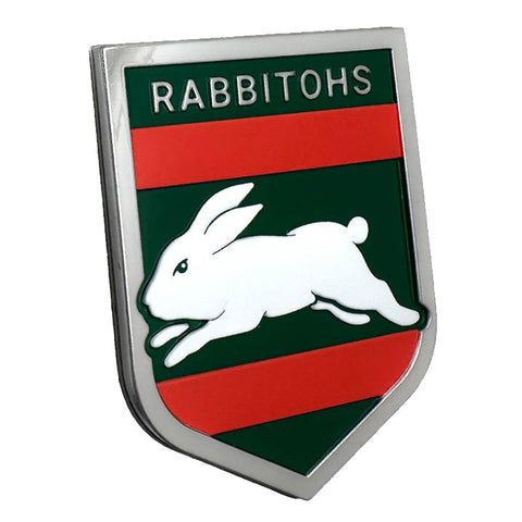 South Sydney Rabbitohs NRL 3D Peel-N-Stick Chrome Car Badge