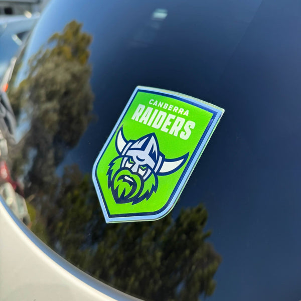 Canberra Raiders NRL Premium Chrome Logo Decal Sticker