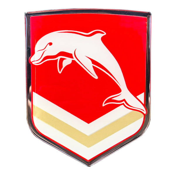 Redcliffe Dolphins NRL Premium Chrome Logo Decal Sticker