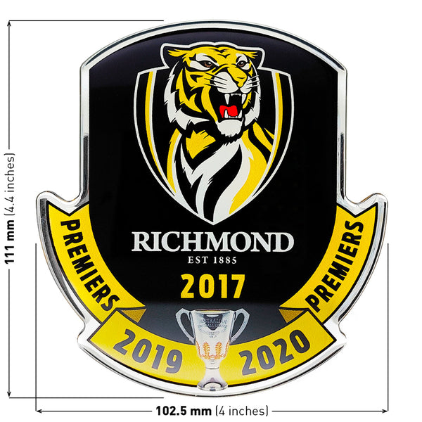 Richmond Tigers Dynasty Chrome Logo Decal Sticker