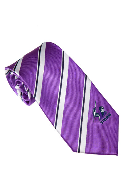 Melbourne Storm NRL Embroided Logo Neck Tie