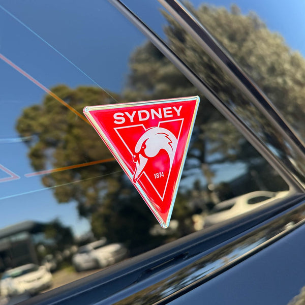 Sydney Swans Premium Chrome Car Decal Coated Auto Sticker