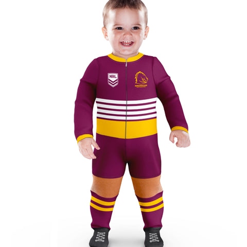 Brisbane Broncos NRL Baby Infant Romper Jumpsuit