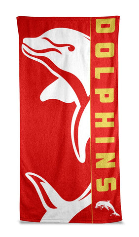 Redcliffe Dolphins NRL Beach Bath Towel