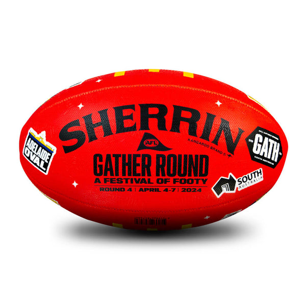 Sherrin 2024 AFL Gather Round All Surface Rubber Synthetic Football size 5