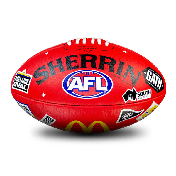 Sherrin 2024 AFL Gather Round Leather Replica Game Football size 5