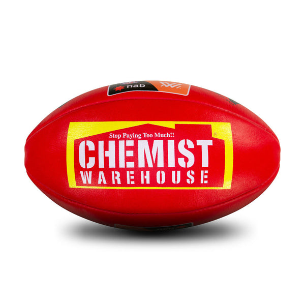 Sherrin Leather AFLW Replica Game Football Red size 4