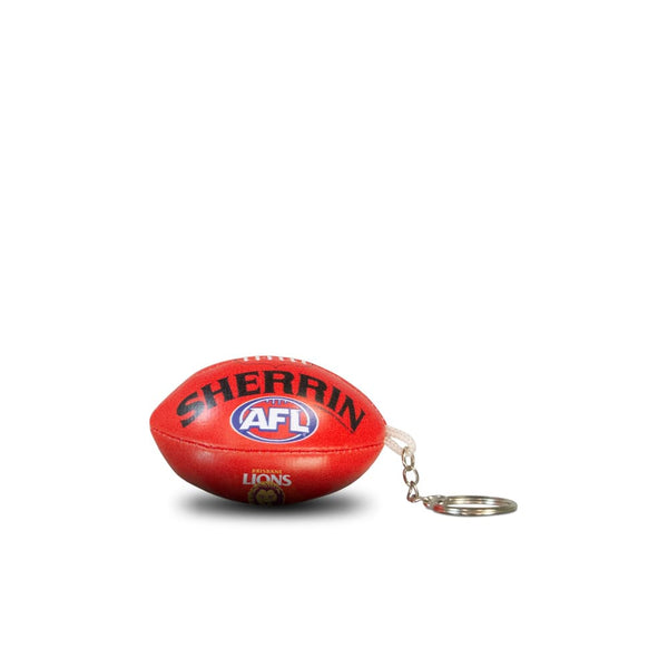 PREORDER - Brisbane Lions 2025 Premiers Sherrin Keyring