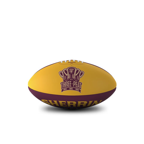 PREORDER - Brisbane Lions 2026 Premiers Sherrin PVC 20cm Mini Football