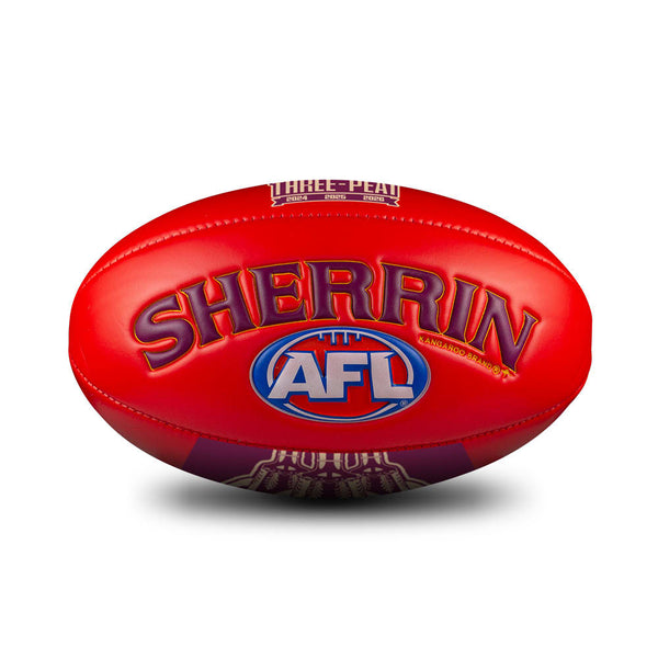 PREORDER - Brisbane Lions 2026 Premiers Sherrin Super Soft Touch Football size 3