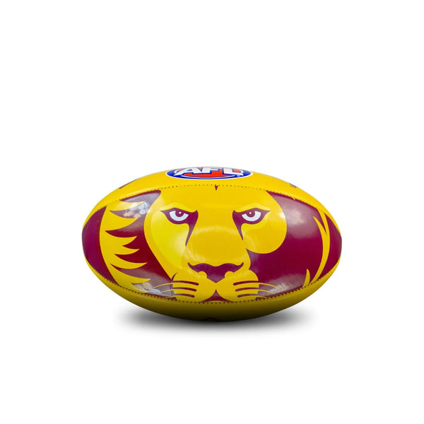 Brisbane Lions AFL Sherrin PVC Mascot Ball 20cm