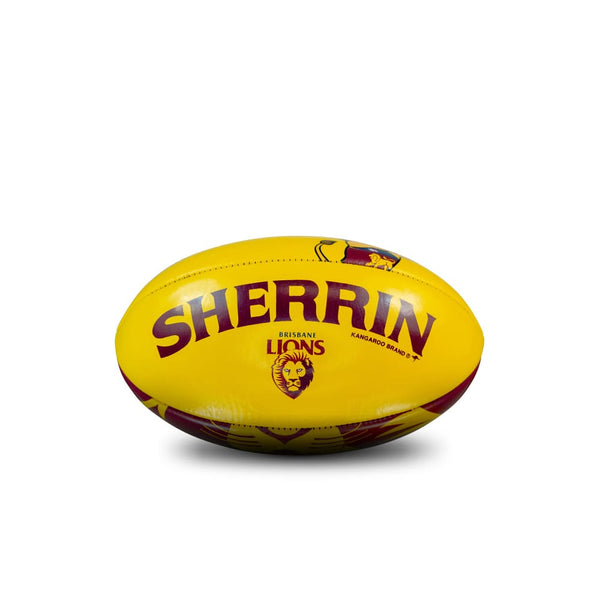 Brisbane Lions AFL Sherrin PVC Mascot Ball 20cm