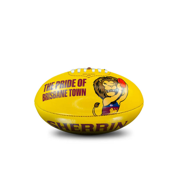 Brisbane Lions AFL Sherrin PVC Mascot Ball 20cm