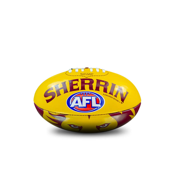 Brisbane Lions AFL Sherrin PVC Mascot Ball 20cm