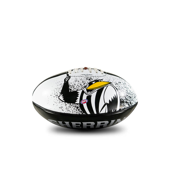 Collingwood Magpies Sherrin PVC Softie Mascot 20cm Football