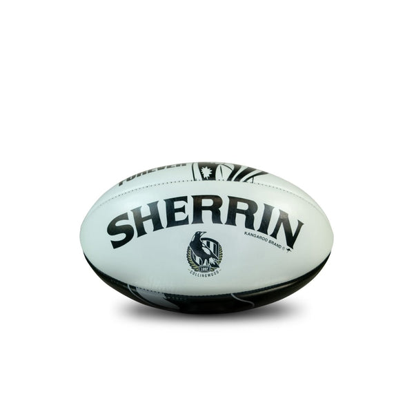 Collingwood Magpies AFL Sherrin PVC Mascot Ball 20cm