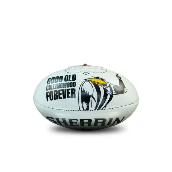 Collingwood Magpies AFL Sherrin PVC Mascot Ball 20cm