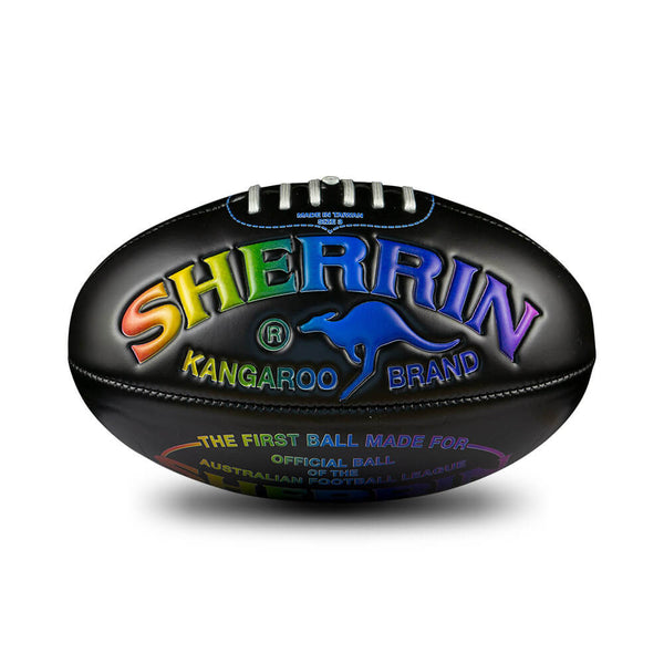 Sher Rind Sherrin Designer Super Soft Touch Rainbow Football size 3