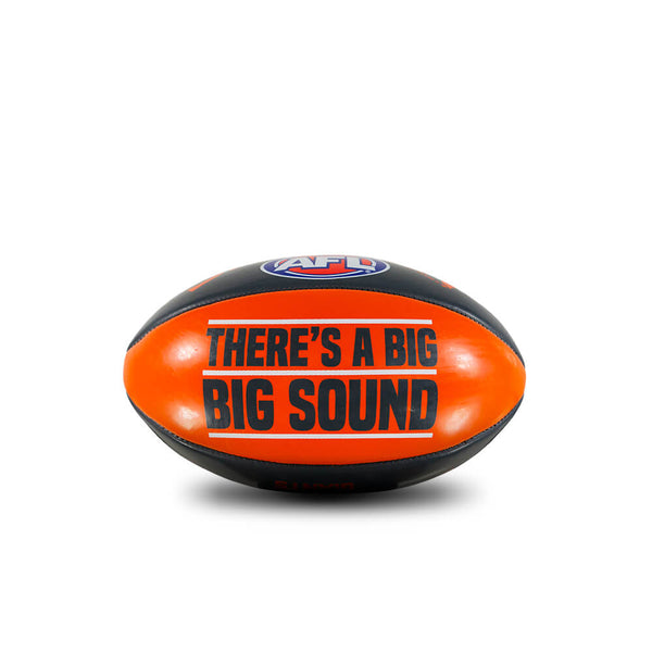 Greater Western Sydney GWS Giants Sherrin PVC Softie Mascot 20cm Football