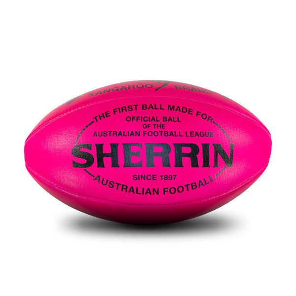 Sherrin AFLW Women Leather BCNA Pink Football Size 4