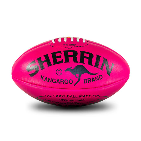 Sherrin AFLW Women Leather BCNA Pink Football Size 4
