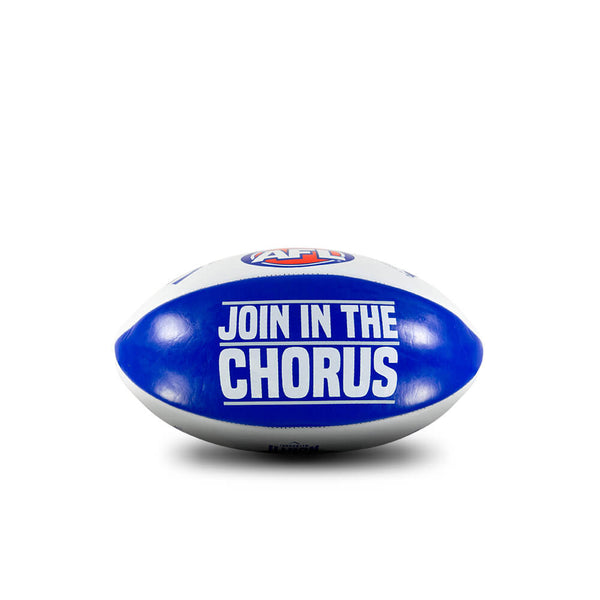 North Melbourne Kangaroos Sherrin PVC Softie Mascot 20cm Football