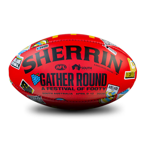 Sherrin Official AFL Gather Round 2026 Game Ball size 5
