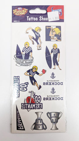 Fremantle Dockers Tattoo Sheet