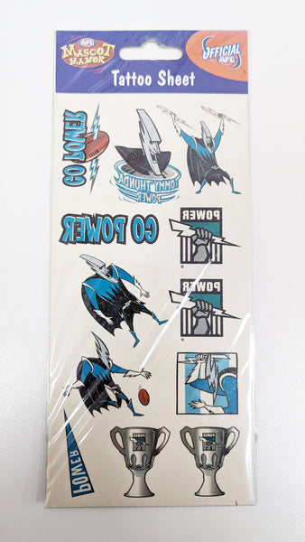 Port Adelaide Power Tattoo Sheet