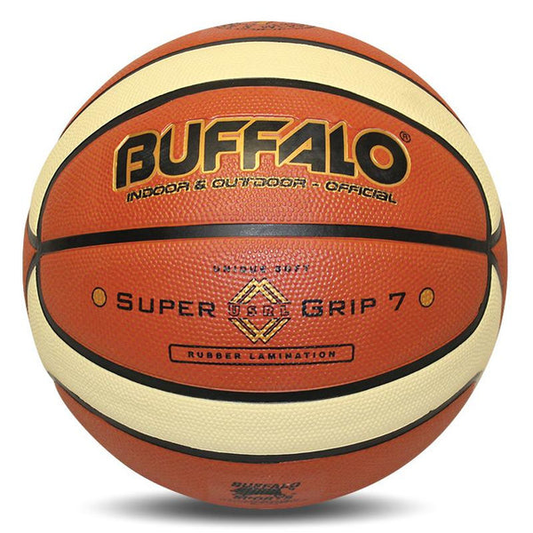 Buffalo Sports Cellular Rubber Super Grip Basketball Brown Cream size 6