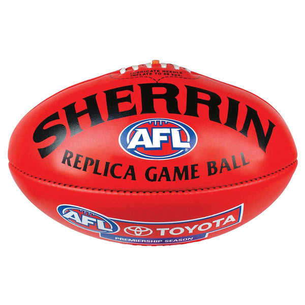 Sherrin Official AFL Replica Game Football PVC Mini 20cm Toyota