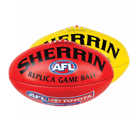 Sherrin Official AFL Replica Game Football PVC Mini 20cm Toyota