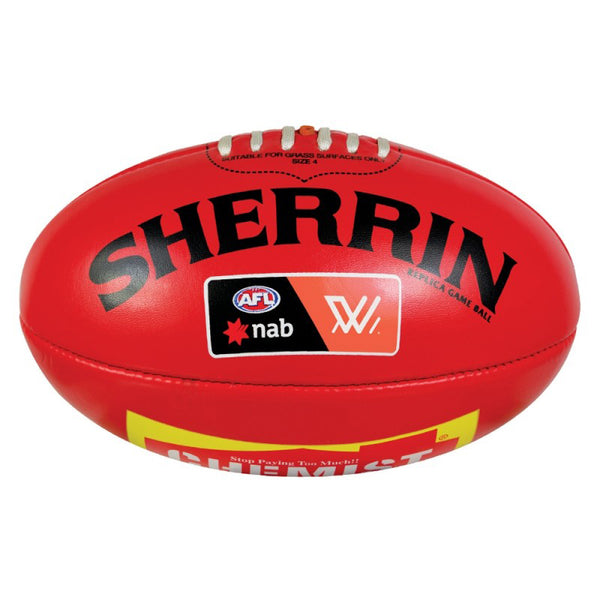 Sherrin AFLW Women PVC Replica Game Ball size 4