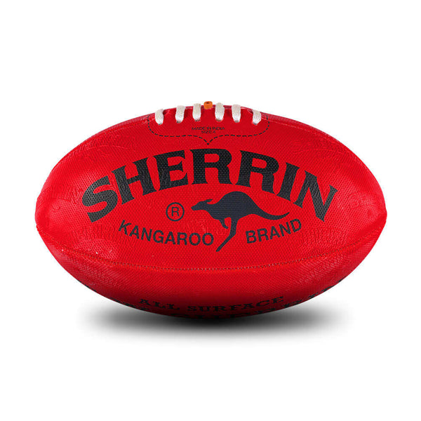 Sherrin KB Synthetic All Surface Football Red