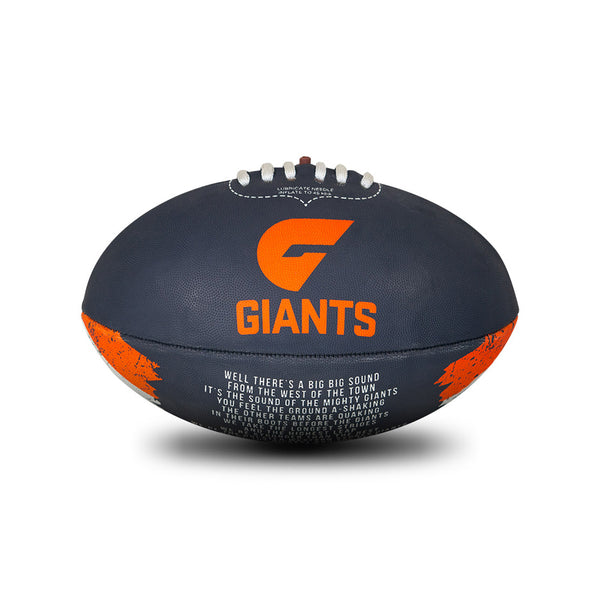 Greater Western Sydmey GWS Giants Sherrin Team Song Football