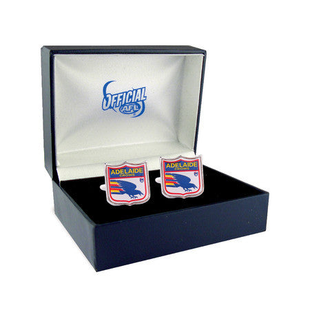 Adelaide Crows Heritage Retro Shield Mens Cufflinks - Spectator Sports Online