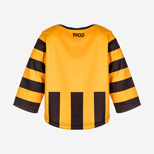 Hawthorn Hawks Longsleeve Baby Toddlers Footy Jumper Guernsey