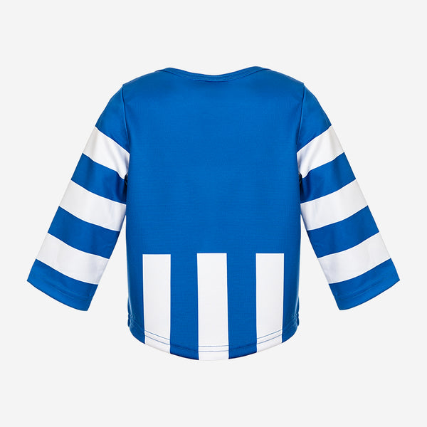 North Melbourne Kangaroos Longsleeve Baby Toddlers Footy Jumper Guernsey
