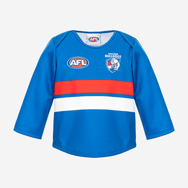 Western Bulldogs Longsleeve Baby Toddlers Footy Jumper Guernsey