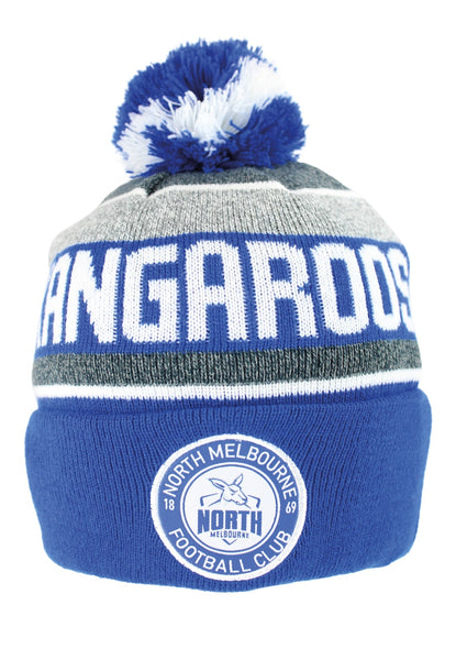 North Melbourne Kangaroos Tundra Pom Pom Beanie