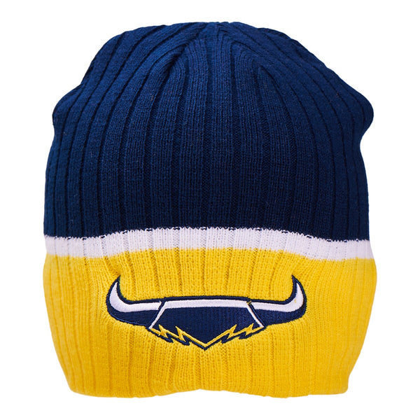 North Queensland Cowboys NRL Mens Adults Boundary Rib Beanie