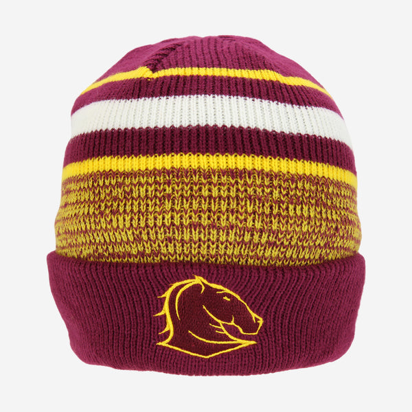 Brisbane Broncos NRL Mens Adults Cluster Beanie
