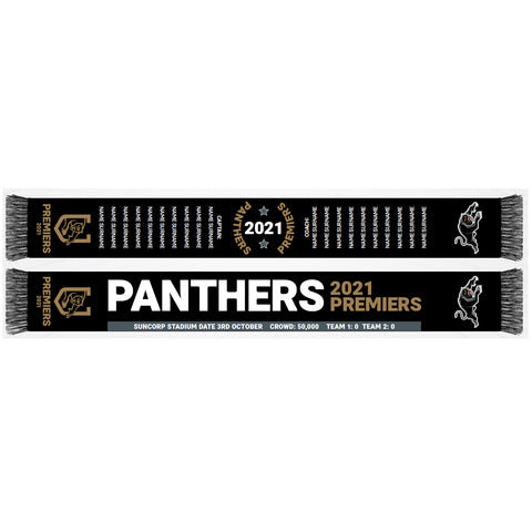 Penrith Panthers NRL 2021 Premiers Scarf