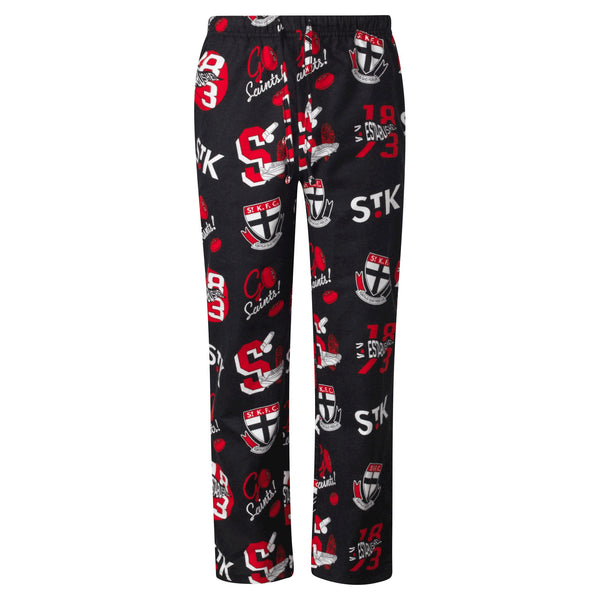 St Kilda Saints Youths Kids Flannelette Pyjamas PJ Set