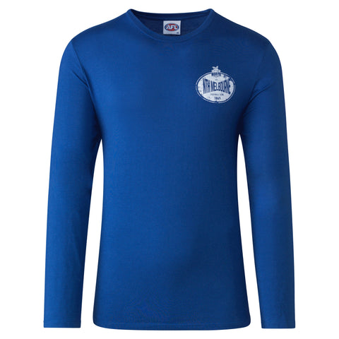 North Melbourne Kangaroos Mens Adults Supporter Long Sleeve Tee