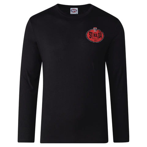 St Kilda Saints Mens Adults Supporter Long Sleeve Tee