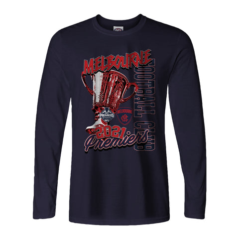 Melbourne Demons 2021 Premiers Mens Adults P2 Long Sleeve Tee